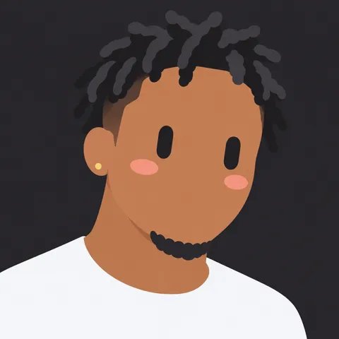 Grok Bot style avatar: Twists + earring